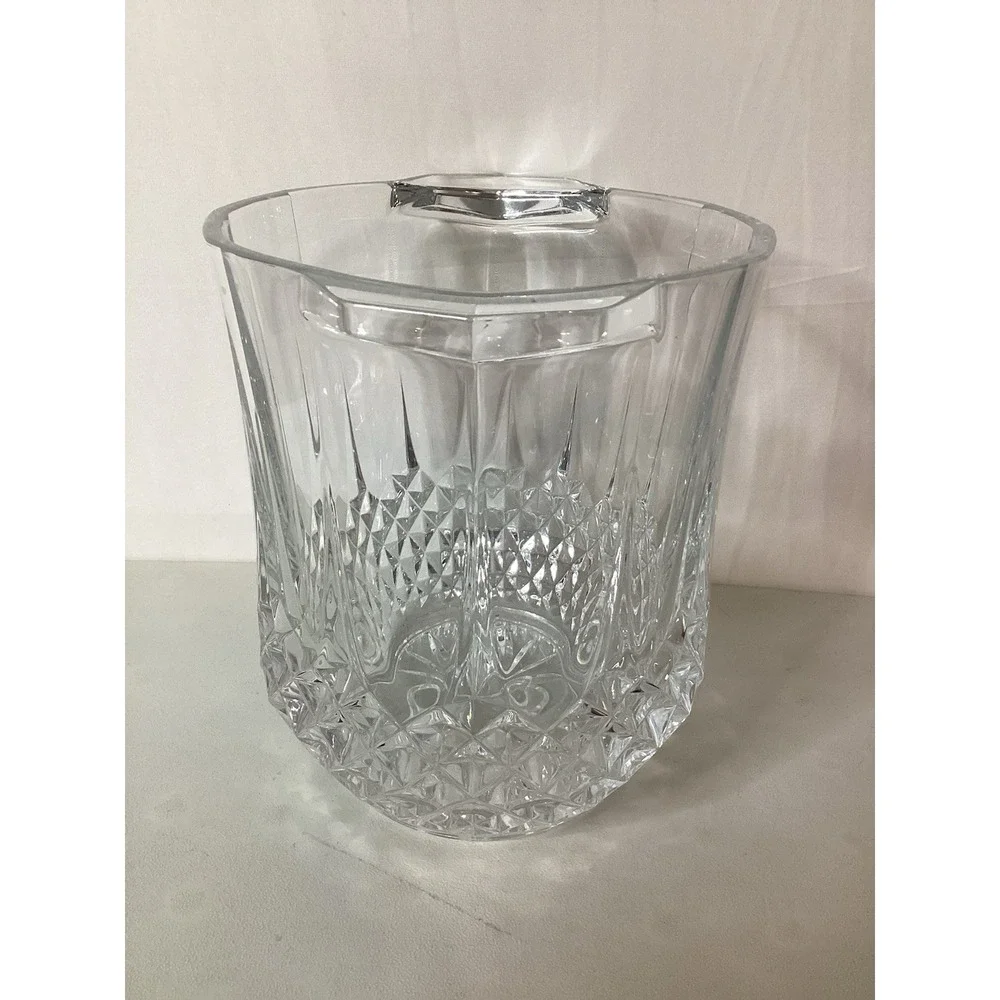 Vintage French Heavy Crystal Glass Champagne Ice‎ Bucket Barware